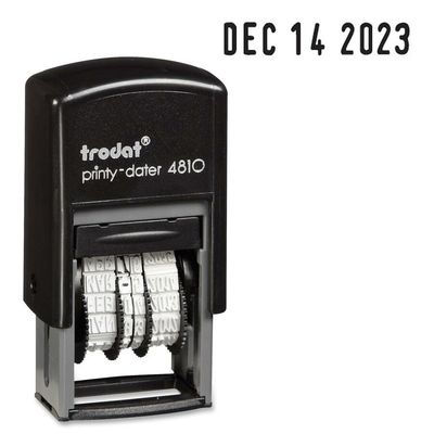 Trodat Printy Pocket Dater Stamp, 4810