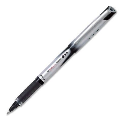 Vball Grip Ball Pen, Extra Fine 0.7 mm , Black
