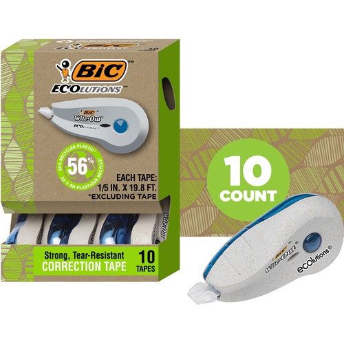 Wite-Out Ecolutions Correction Tape, 10 Pack