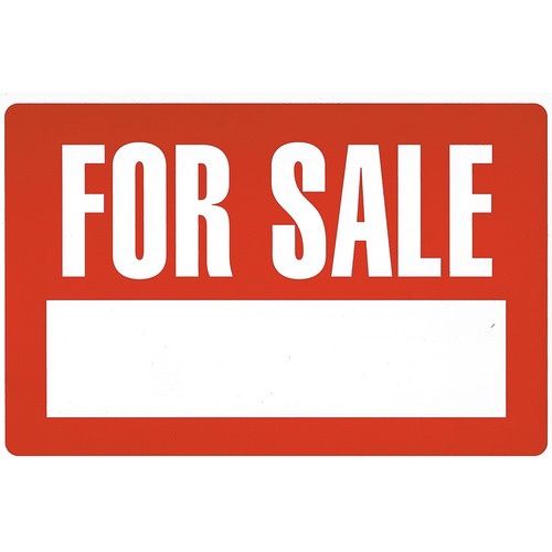 For Sale Sign, 12" X 8"