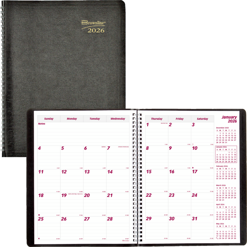 Brownline 16-Month Monthly Planner, 11 x 8-1/2"