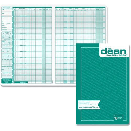 Dean &amp; Fils Payroll Book, 16 Employees