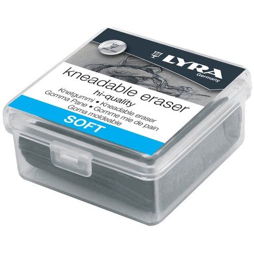 LYRA Kneadable Eraser, Gray, Square, Soft