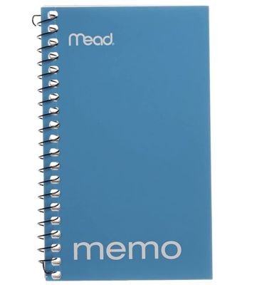 Mead Wirebound Memo Notebook, 3 x 5", 60 Sheets