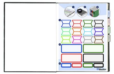 Blueline Hardbound Notebook, A9, 192 Pages