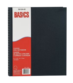 Notebook, 192 Pages, Twin Wirebound, Ruled, Hard Cover, With Pocket, Blue