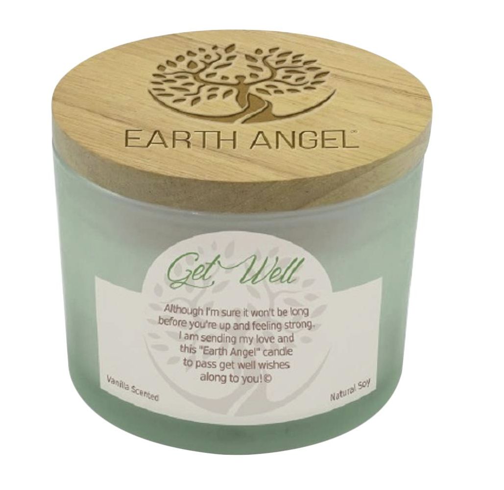 Earth Angel Natural Soy Candle 12 Ounce (Get Well)