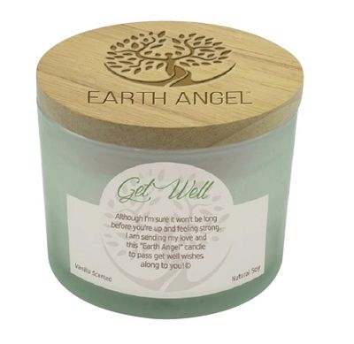 Earth Angel Natural Soy Candle 12 Ounce (Get Well)