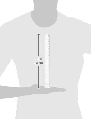 12" Plastic Clear Ruler