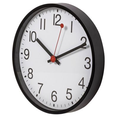 KG Black Railways Silent Wall Clock 12" - 1pc