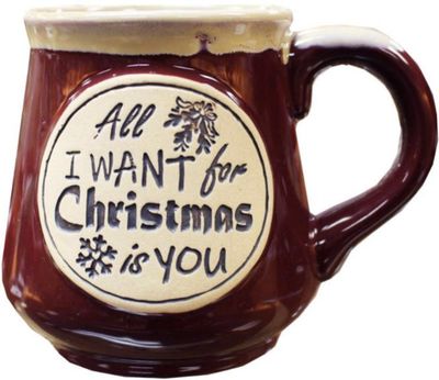 All I Want For Christmas Is You - 16oz Mug, Red Ceramic
