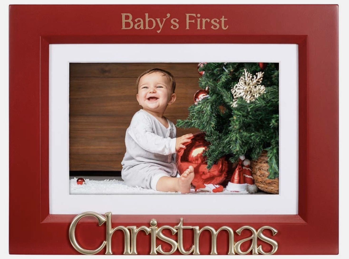 Baby's First Christmas - Red Frame Design #2