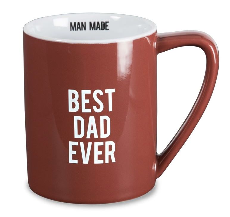 Best Dad Ever Mug, 18oz, Red Ceramic