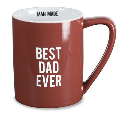 Best Dad Ever Mug, 18oz, Red Ceramic