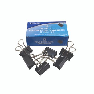 ACME 25mm Fold Back Clips, 12 pack