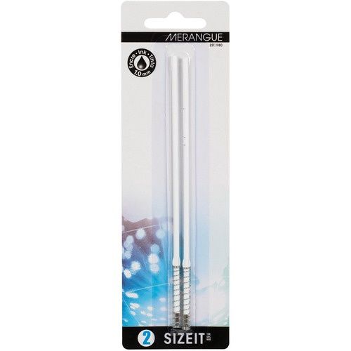 Merangue Pen Refill, Sizeit, Medium Point, Black Ink, 2 Pack