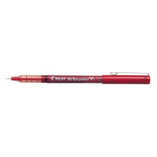 Pilot Hi-techpoint Rolling Ball Pen, V5 Red