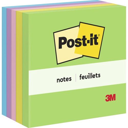 Post-it Notes, Jaipur Color Collection, 3" x 3", 100 Sheets per Pad, 5 Pack