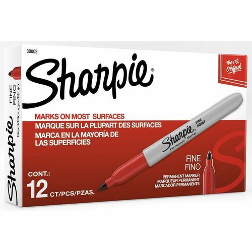 Sharpie Fine Point Permanent Marker, Red - Single