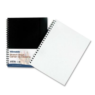 Winnable Sketch Book, 60 Sheets, Wire Bound, 80 lb, 11.5" x 9"