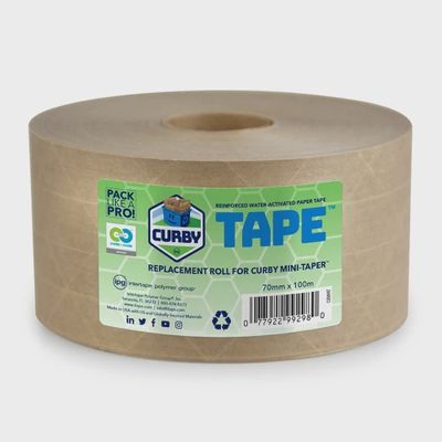 Curby Reinforced Tape,  - 70 mm X 100 M