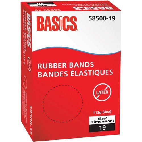 #19 Rubber Bands, 1/16" X 3 1/2", 1/4 lb Box
