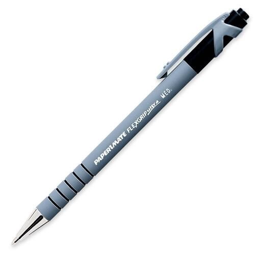 Paper Mate Flexgrip Ultra Retractable Ball Pen, Medium,  1.0, Black