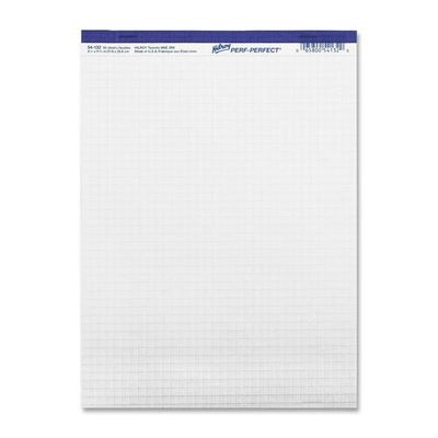 Hilroy Micro Perforated Quad Ruled Business Pad, 50 Sheets, 8 1/2" x 11"