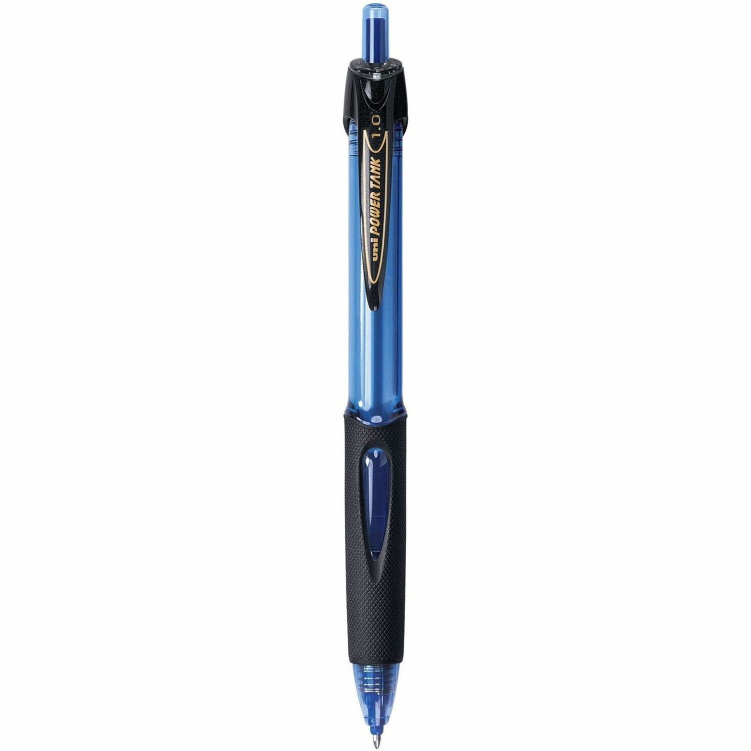 uniball Power Tank Retractable Ballpoint Pens, 1.0, Bold, Blue, Singles