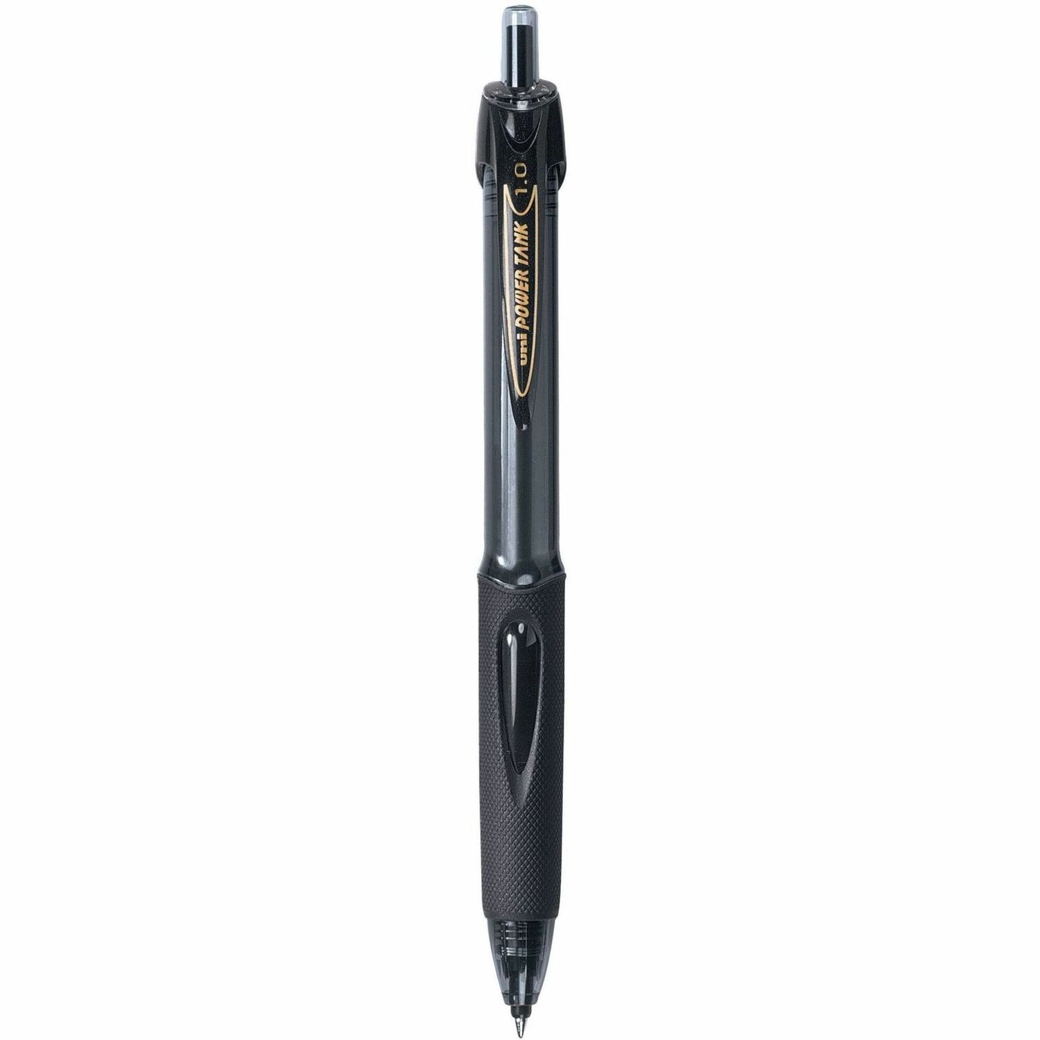 uniball Power Tank Retractable Ballpoint Pens, 1.0, Bold, Black, Singles
