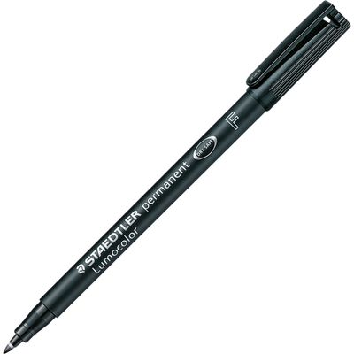 Lumocolor Quick-drying Fine Point Permanent Marker, Fine, Black