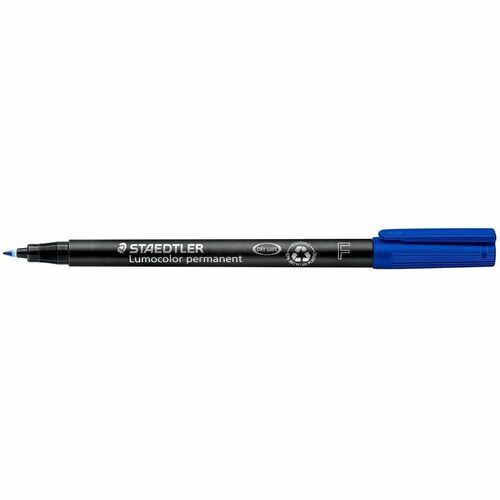 Staedtler Lumocolor Permanent Fiber-Tip Pen, Fine, Blue
