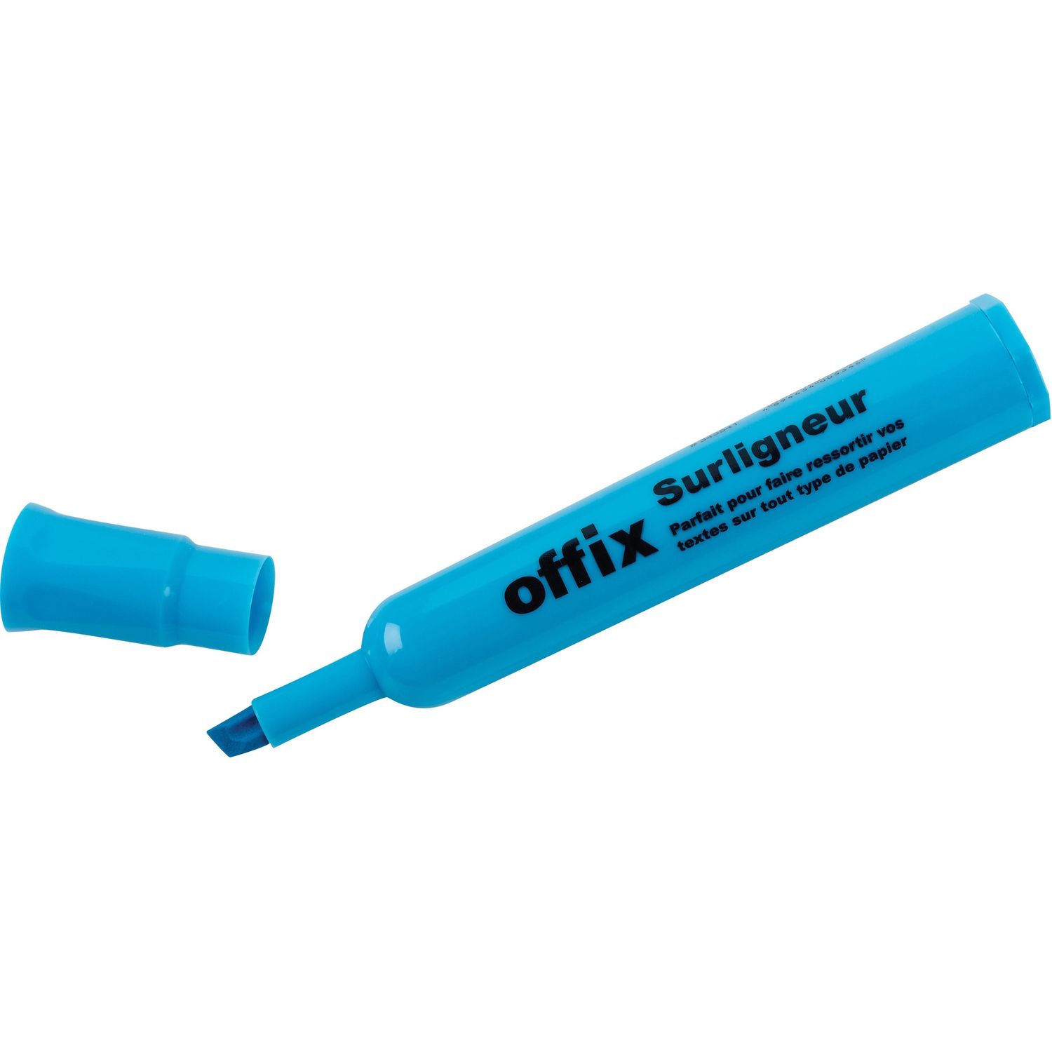 Offix Highlighters, Chisel Point, Blue