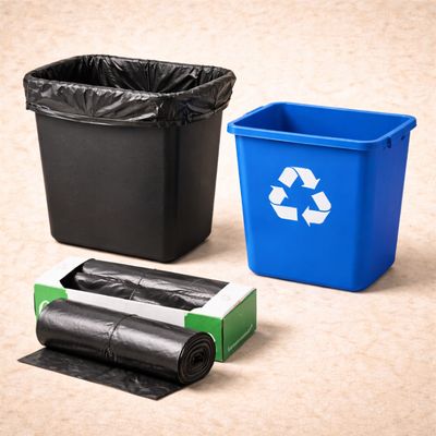 Trash Bins, Bags, &amp; Recycling Bins