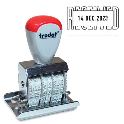 Trodat Manual Received Text Dater