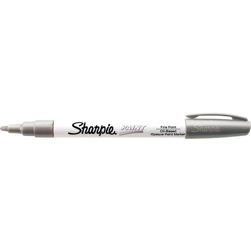 Sharpie Oil-Based Paint Marker, Fine, Silver Oil Based Ink