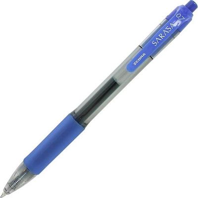 Zebra Sarasa Gel Retractable Pens, Medium, 0.7, Blue