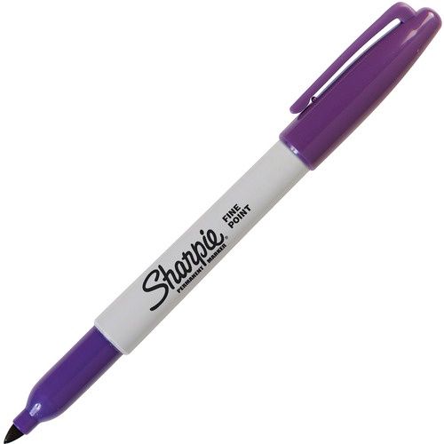 Sharpie Fine Point Permanent Marker, Purple - Single
