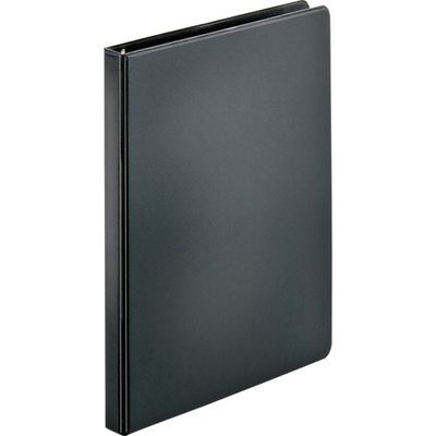 Business Source Basic Round Ring Binders, 1/2", Black