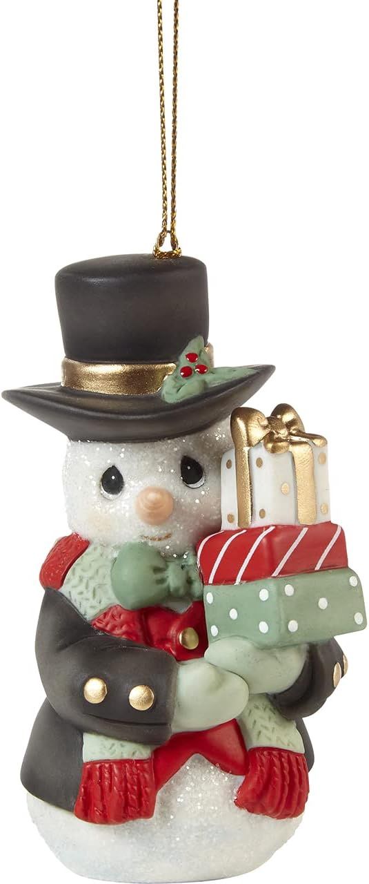 Precious Moments - Wrapped Up in Holiday Cheer Annual Snowman Ornament