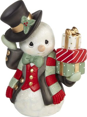 Precious Moments - Wrapped Up in Holiday Cheer Annual Snowman Figurine