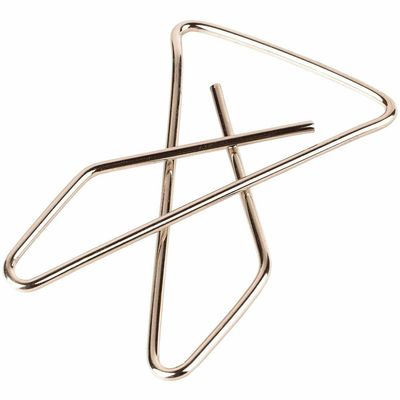 Acco Ideal Paper Clamps, Small. No. 2, Silver