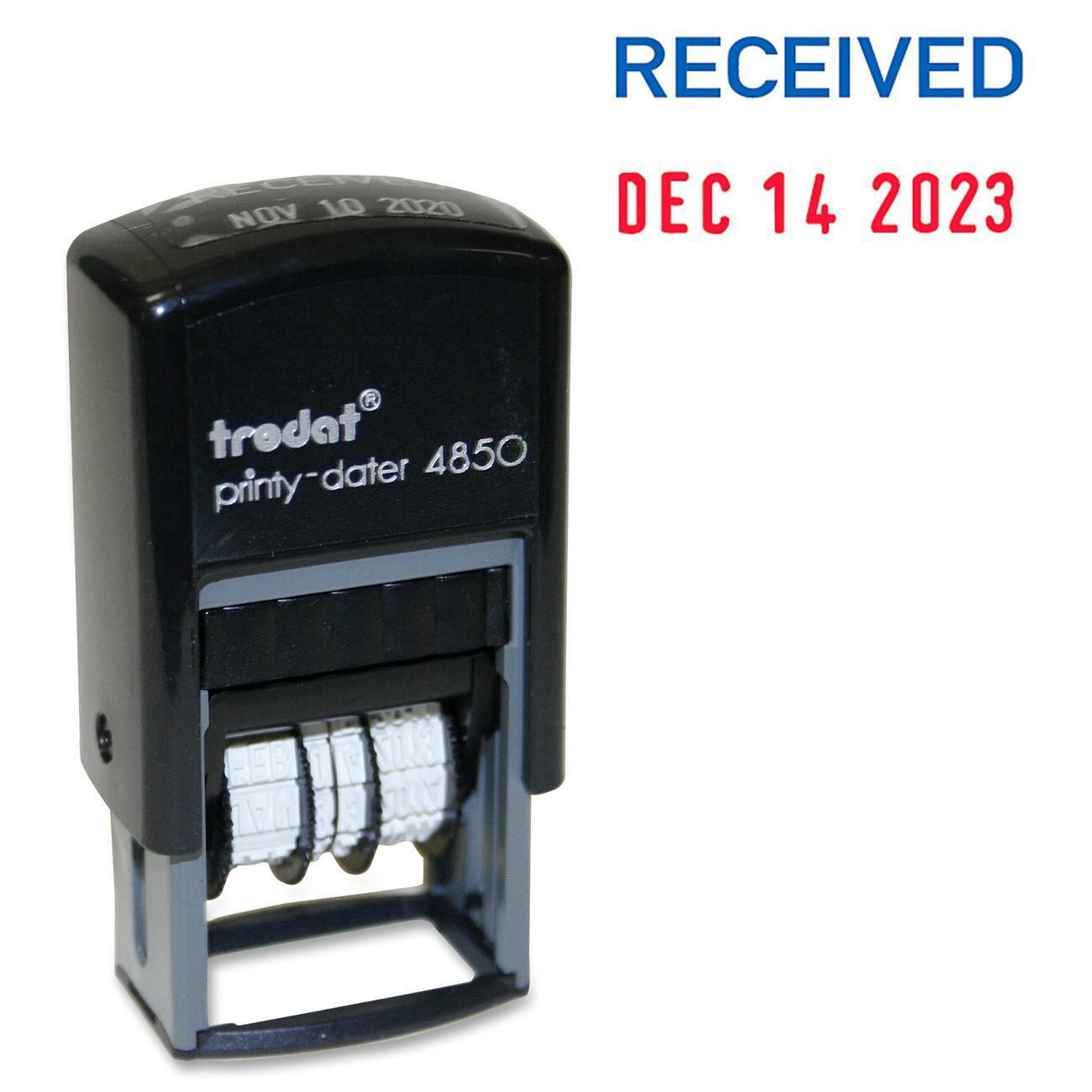 Trodat 4850 Printy Self Inking Stamp, Date Stamp "RECEIVED"