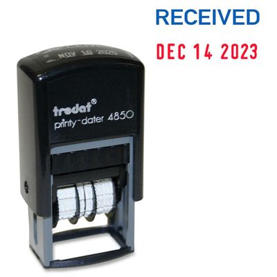 Trodat 4850 Printy Self Inking Stamp, Date Stamp "RECEIVED"