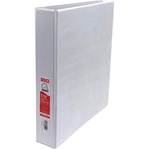 1.5" D-Ring Customizable, Binder View, White