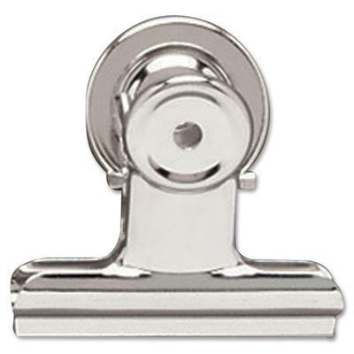 Acco Magnetic Bulldog Clip, 2", Silver, Metal