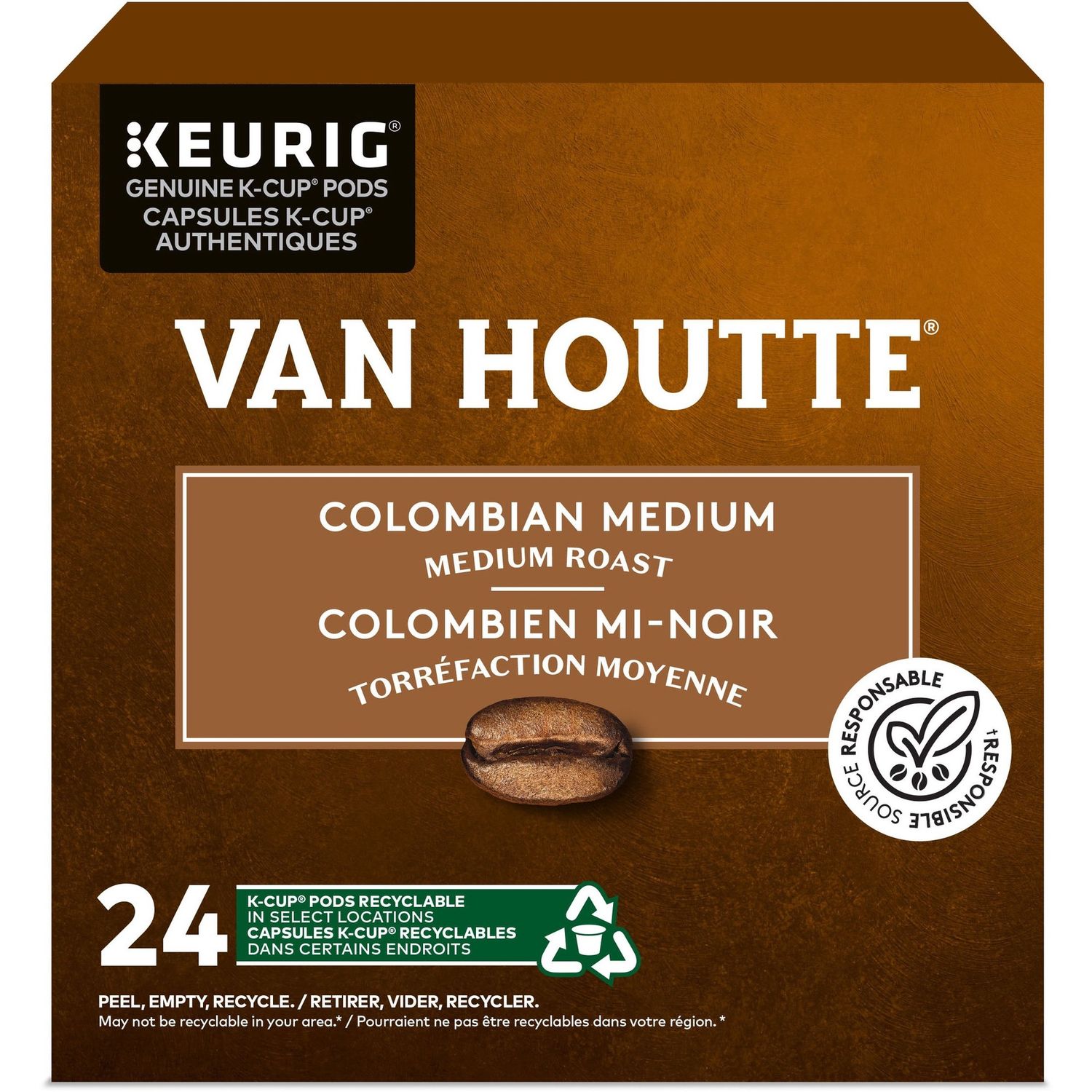 VAN HOUTTE K-Cup Colombian Coffee, Box of 24