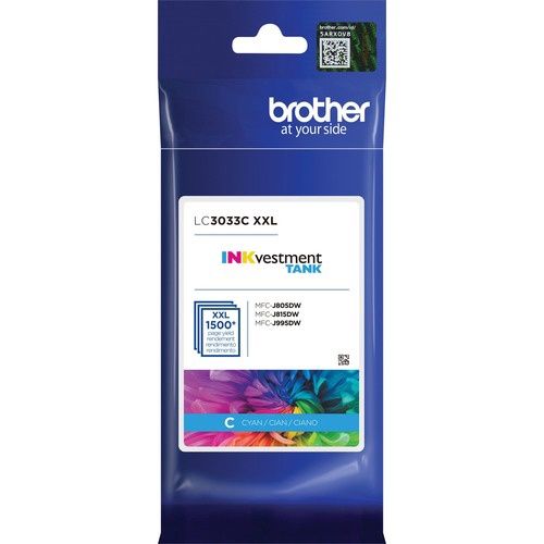 Brother INKvestment LC3033CS Ink Cartridge, Super High Yield, Cyan