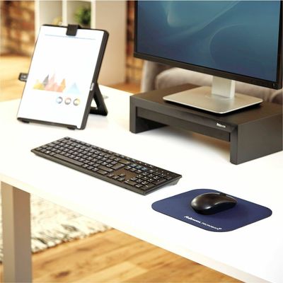 Fellowes Microban Mouse Pad, Navy Blue