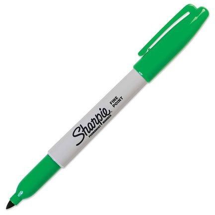 Sharpie Fine Point Permanent Marker, Green - Single